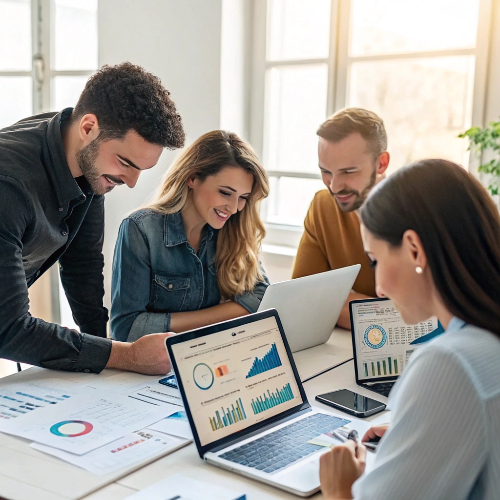 Professional social media ad campaign dashboard