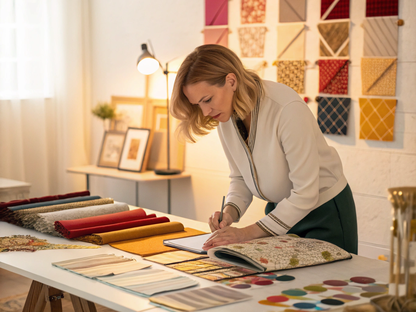 Portrait of Elena, an interior designer in a studio